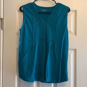 Large Teal Sleeveless Shirt